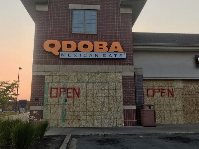 Boarded up Kenosha